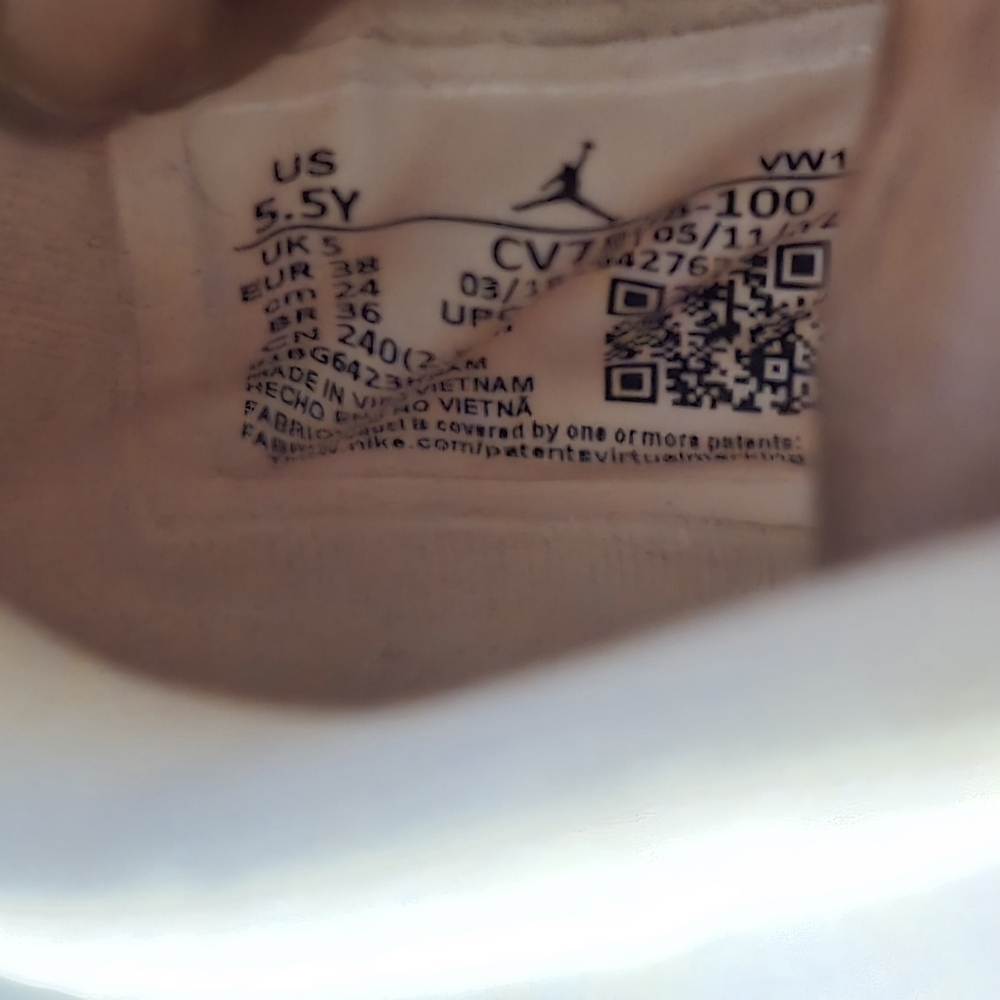 AIR JORDAN 4  Shoes in White, Pink, and Yellow - Picture 2 of 2